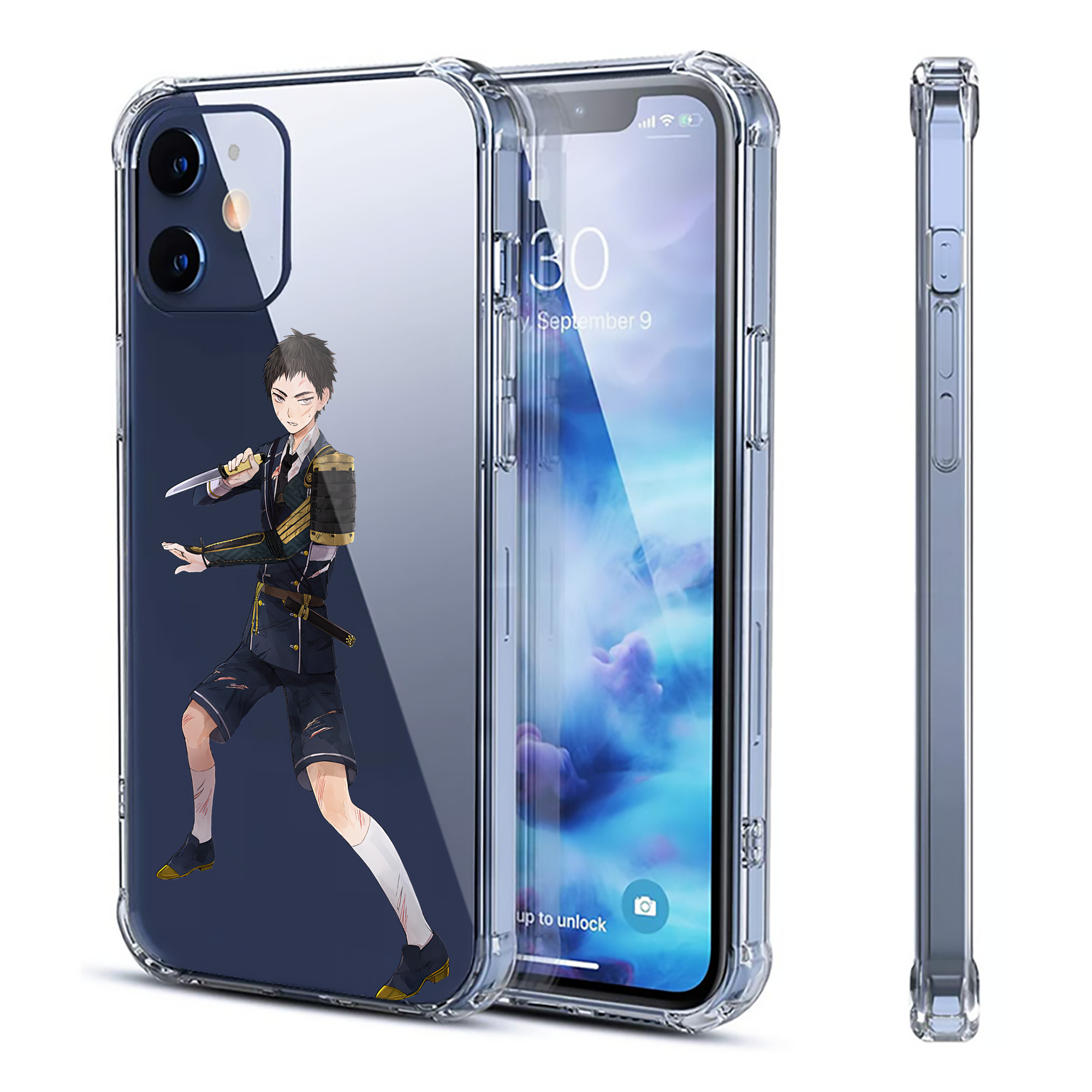 （画像用） 刀剣乱舞 Touken Ranbu 【iPhone 12シリーズ対応】透明スマホケース（クリアソフトケース）